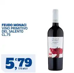 Il Punto Sigma Feudo Monaci Vino Primitivo del Salento offerta