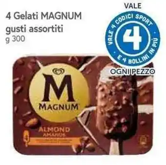 4 Gelati MAGNUM gusti assortiti