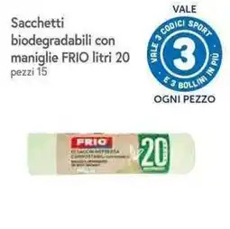 Famila Superstore Sacchetti biodegradabili con maniglie FRIO offerta