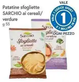 Famila Superstore Patatine sfogliette Sarchio ai cereali/verdure offerta