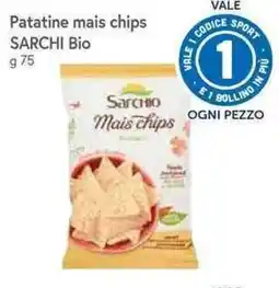 Famila Superstore Patatine mais chips SARCHI Bio offerta