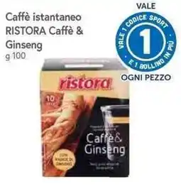 Famila Superstore Caffè istantaneo RISTORA Caffè & Ginseng offerta