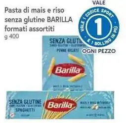 Famila Superstore Pasta di mais e riso senza glutine Barilla offerta
