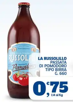 Il Punto Sigma Russolillo passata di pomodoro tipo birra offerta