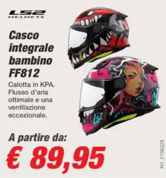 Casco integrale bambino FF812