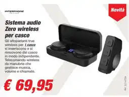 Bep's Interphone Sistema audio Zero wireless per casco offerta