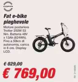 Bep's Fat e-bike pieghevole Coppi offerta