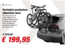 Bep's Portabici posteriore alluminio nero offerta