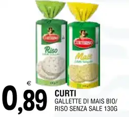 Al Discount Curti Gallette di mais bio/riso senza sale offerta