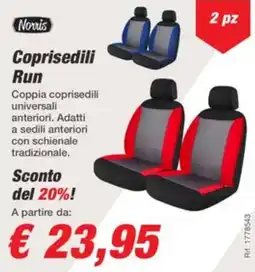 Bep's Coprisedili Run Norris offerta