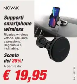 Bep's Supporti smartphone wireless NOVAK offerta