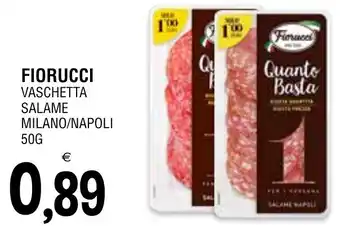 Fiorucci vaschetta salame milano/napoli