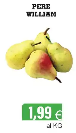 Centro frutta Pere William offerta