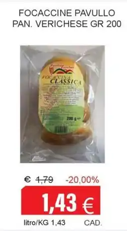 Centro frutta Focaccine Pavullo Pan. Verichese offerta