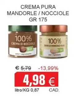 Centro frutta Crema pura mandorle / nocciole offerta