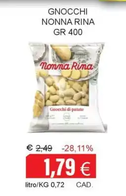 Centro frutta Gnocchi Nonna Rina offerta