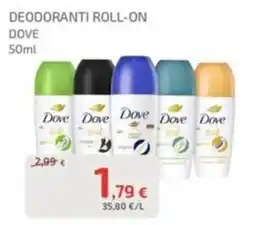 Gros Cidac Deodoranti roll-on Dove offerta