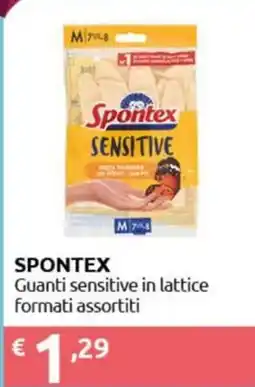 Smoll Spontex guanti sensitive in lattice offerta