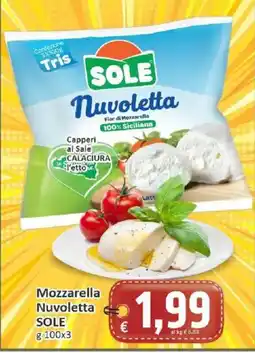 Paghi Poco Mozzarella Nuvoletta SOLE offerta
