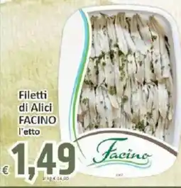 Paghi Poco Filetti di Alici Facino offerta
