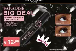 Smoll L'Oréal Paris Paradise Big Deal Mascara Latex Black offerta