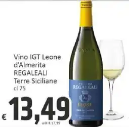 Paghi Poco Vino IGT Leone d'Almerita Regaleali Terre Siciliane offerta