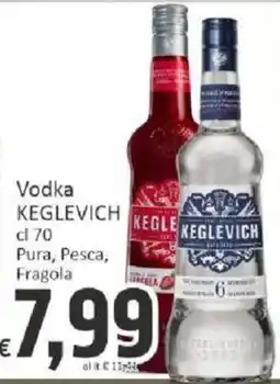 Paghi Poco Vodka Keglevich Fragola offerta