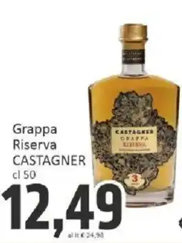 Paghi Poco Grappa Riserva Castagner offerta