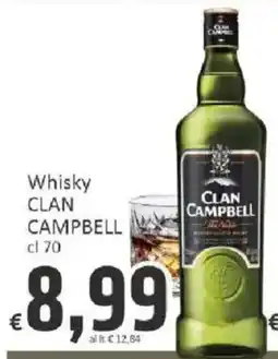 Paghi Poco Whisky Clan Campbell offerta