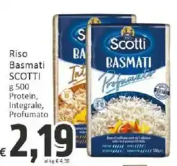 Paghi Poco Riso Basmati Scotti offerta