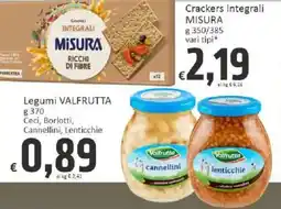 Paghi Poco Crackers Integrali Misura offerta