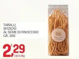 Carni e Affini Supermercati Taralli sfiziosi al seme di finocchio Ponna Bella offerta