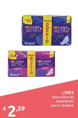 Smoll Lines Seta ultra ali assorbenti offerta