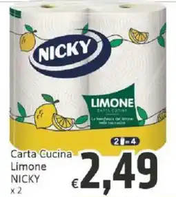 Paghi Poco Carta Cucina Limone Nicky offerta