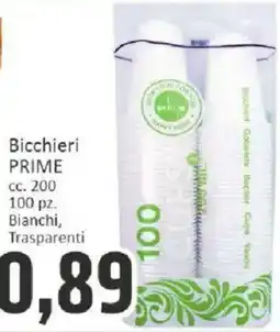 Paghi Poco Bicchieri Prime offerta