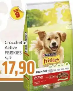 Paghi Poco Crocchette Active Friskies offerta