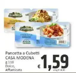 Paghi Poco Pancetta a Cubetti Casa Modena offerta