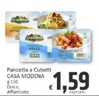 Paghi Poco Pancetta a Cubetti Casa Modena offerta