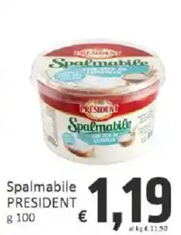 Paghi Poco Spalmabile President offerta