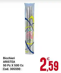 Centro Cash Bicchieri Aristea offerta