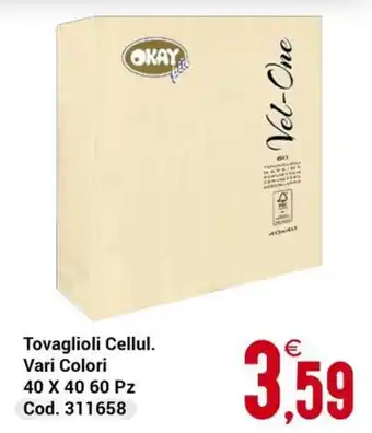 Tovaglioli Cellul. Vel-One