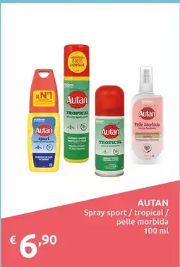 Smoll Autan Spray sport / tropical / pelle morbida offerta