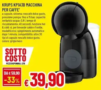 Krups macchina per caffè