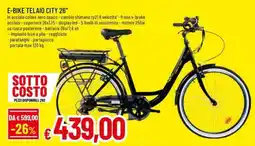 Galassia superstore E-Bike Telaio City offerta