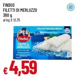 Galassia superstore Findus filetti di merluzzo offerta