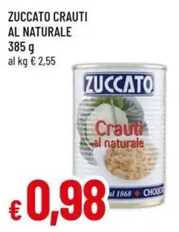 Galassia superstore Zuccato crauti al naturale offerta