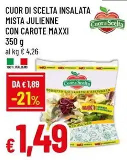 Galassia superstore Cuor di scelta insalata mista julienne con carote maxxi offerta