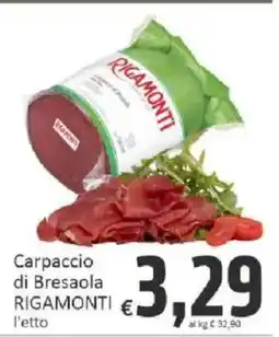 Paghi Poco Carpaccio di Bresaola Rigamonti offerta