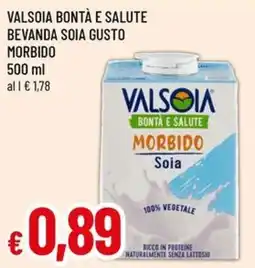 Galassia superstore Valsòia bevanda soia gusto morbido offerta