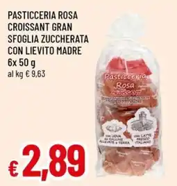 Galassia superstore Croissant gran sfoglia zuccherata con lievito madre offerta
